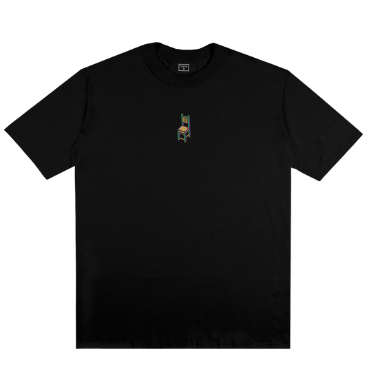 locked chair t-shirt black